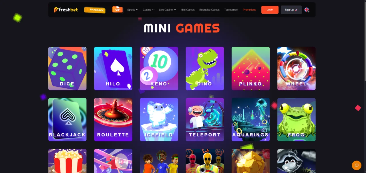 freshbet Mini Games